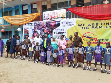 commissioning of the early childhood development centre in Adekunle Anglican Primary School Makoko